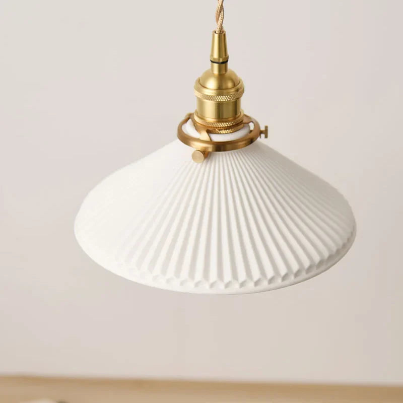 Kaelis - Japanse Keramische Retro Hanglamp Brons