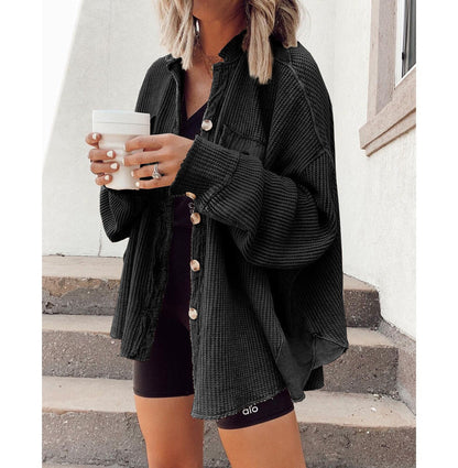 Amara | Sommerjacke Aus Lässiger Strickware | Summer Knit Jacket for Women’s Lightweight Outerwear