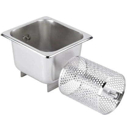 Stainless Steel Butter Roller With Base Removable Spreader Wheel Efficient Labor Saving Dispenser Burger Shop