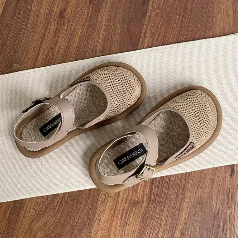 Women's Cushioned Adjustable Sandals Wide Fit