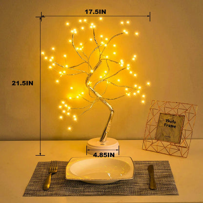 Auralyn – 108 LED Bonsai Tafellamp met Afstandsbediening en USB