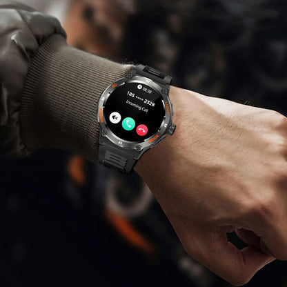 Smartwatch til Mænd med HD Skærm, LED Lys og Boussole