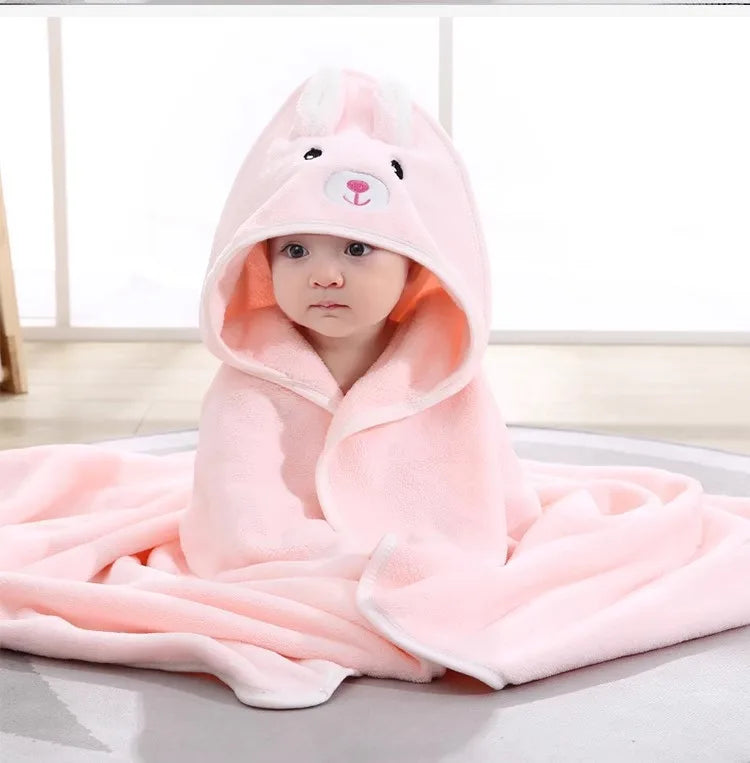 Zachte Baby Badcape™ – Met Capuchon & Schattig Design