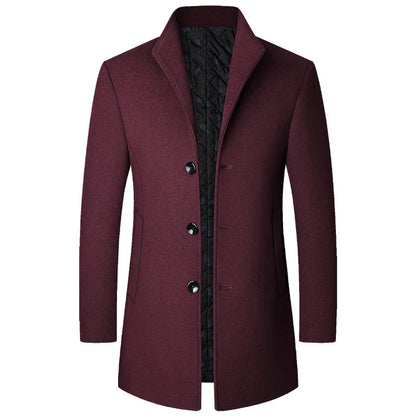 Lyle | Men Sophisticated Long Overcoat z Buttons