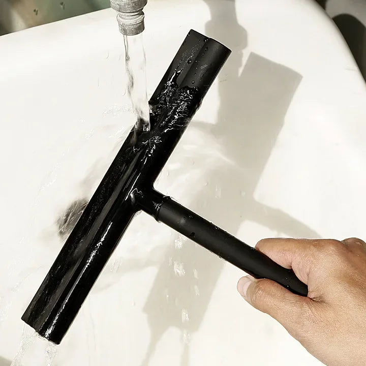 Dusch-Abzieher mit Halter – Streifenfreie Glasflächen