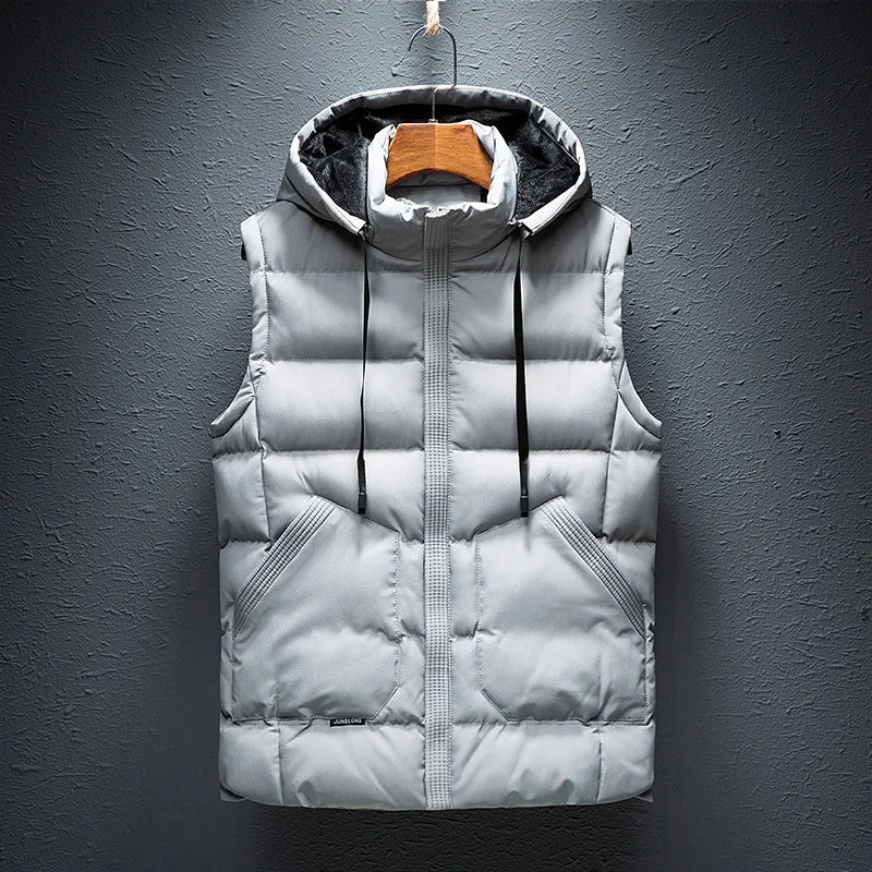 Bodywarmer Vest Heren Capuchon Gewatteerde