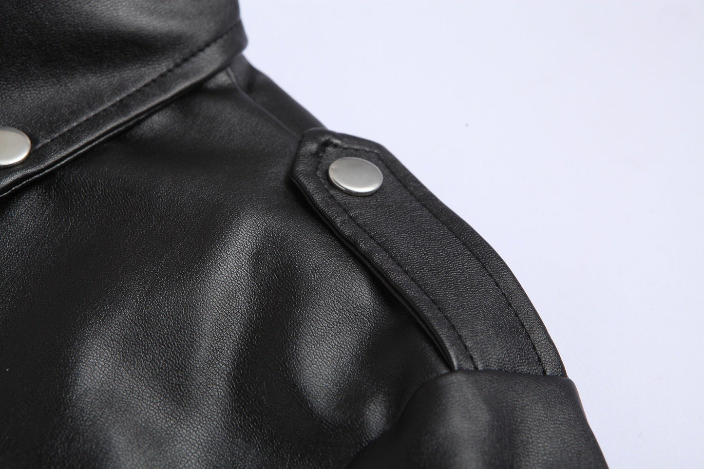 Slim Fit Bőrdzseki Férfi Motoros Képviselettel - Ryder