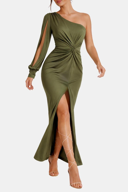 Shaina - Elegant Side Slit Long Dress