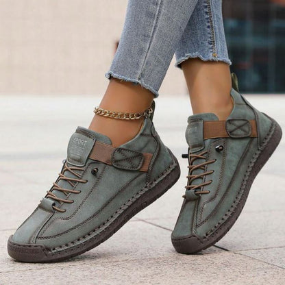 Damskie Sneakersy Ortopedyczne Sznurowane | Pasek