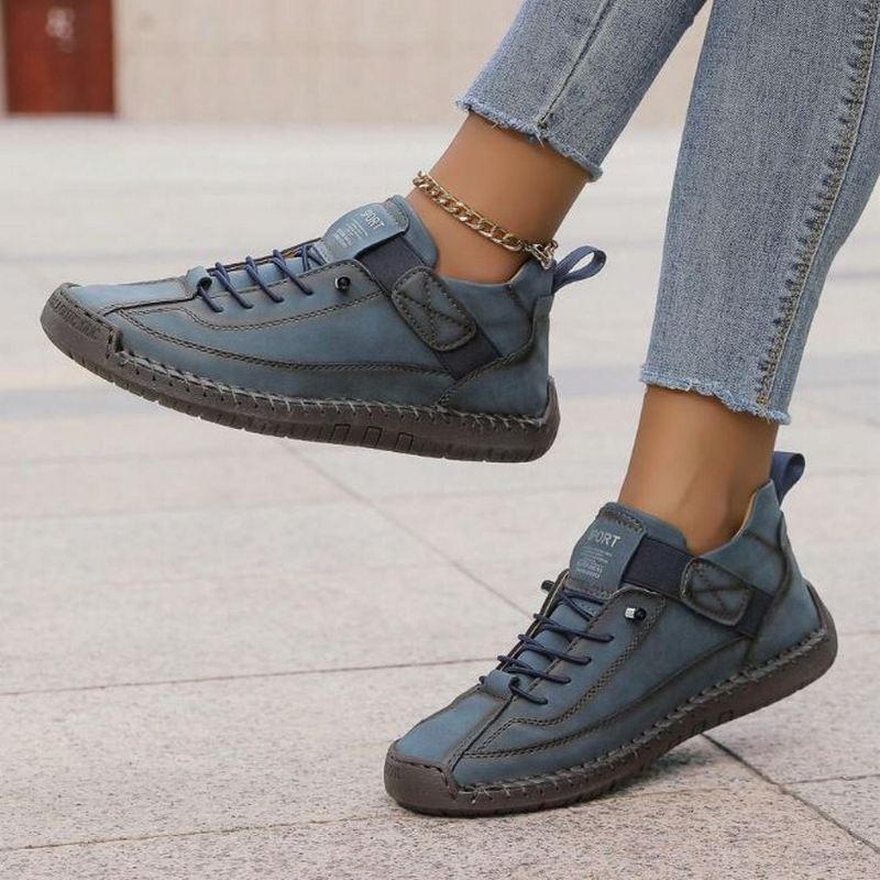 Damskie Sneakersy Ortopedyczne Sznurowane | Pasek