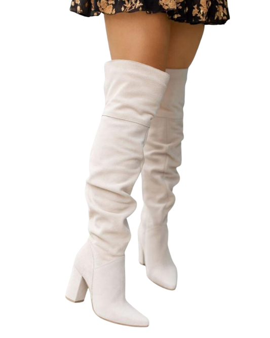 Laila Bottes Hautes Femme à Talons – Bottes Élégantes Longues pour Looks Chic