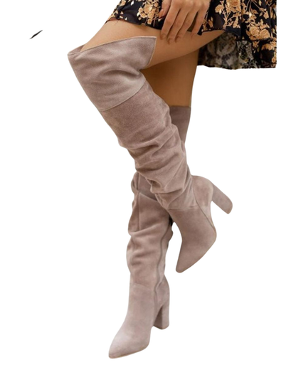 Laila Bottes Hautes Femme à Talons – Bottes Élégantes Longues pour Looks Chic