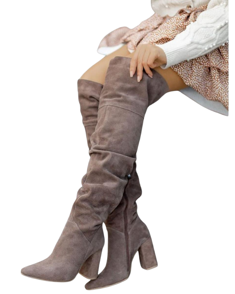 Laila Bottes Hautes Femme à Talons – Bottes Élégantes Longues pour Looks Chic