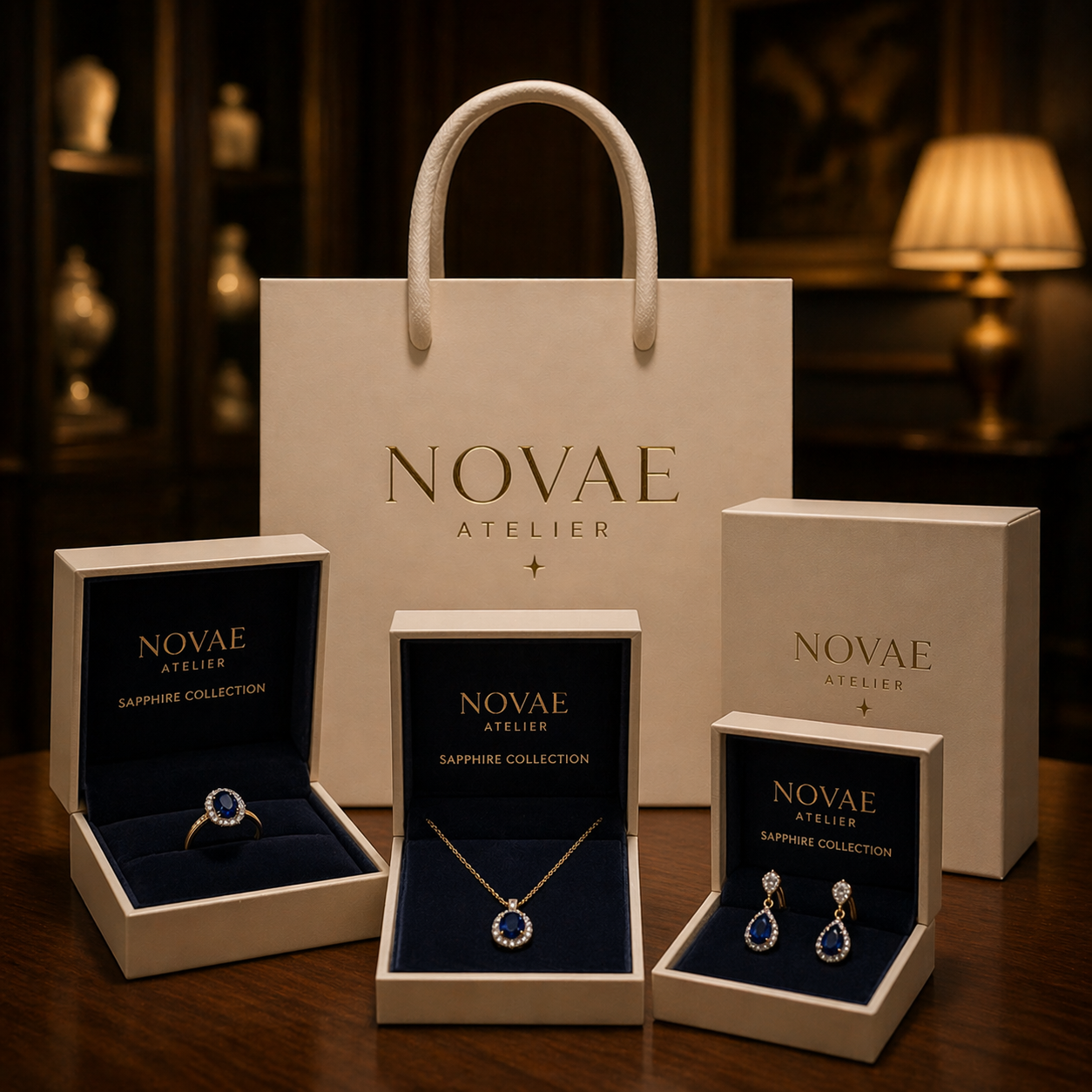 Vivara Saphielle Gold Ring