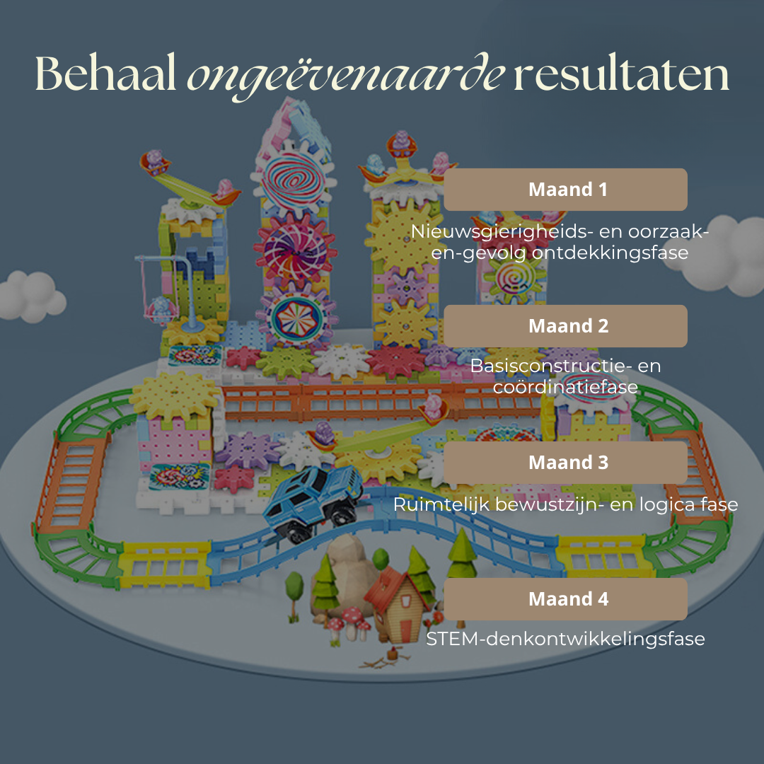 GearJoy™ Montessori Draaiende Tandwiel Bouwset