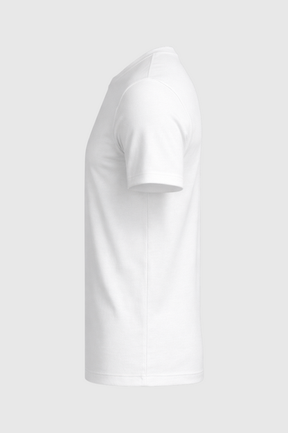 Hvid Slim-Fit T Shirt Herre til Mænd - Valmont Wear