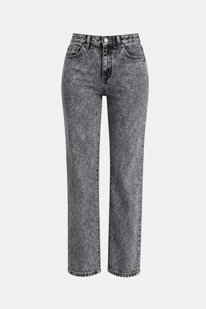 Sidonia - Low Rise Semi Wide Leg Retro Fit Jeans