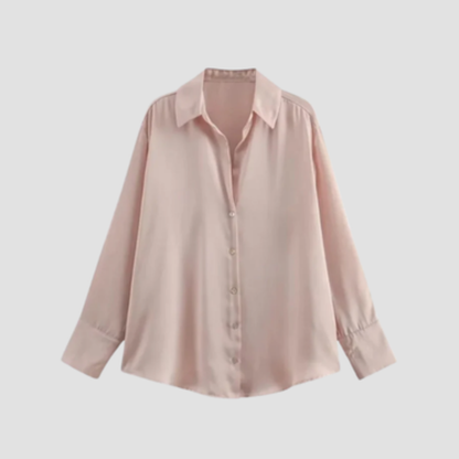 Silvrella - Langærmet Bluse Med Knapper