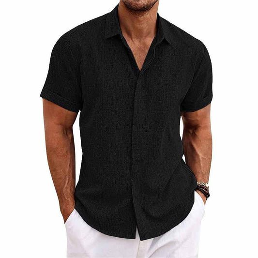 Simple Men's Shirt With A Button Placket - Fredrick