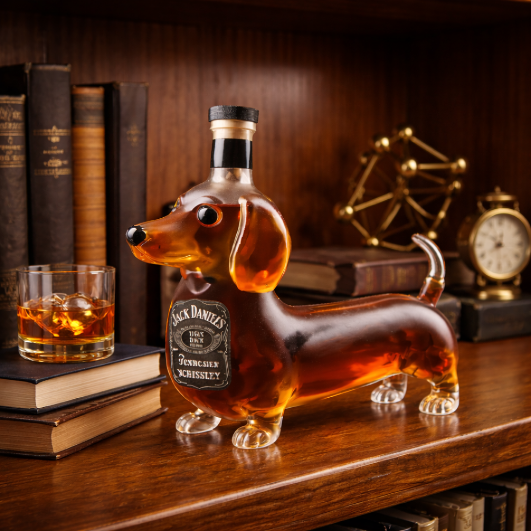 Jack Daniel's Whisky Flaske - Dachshund Udgave