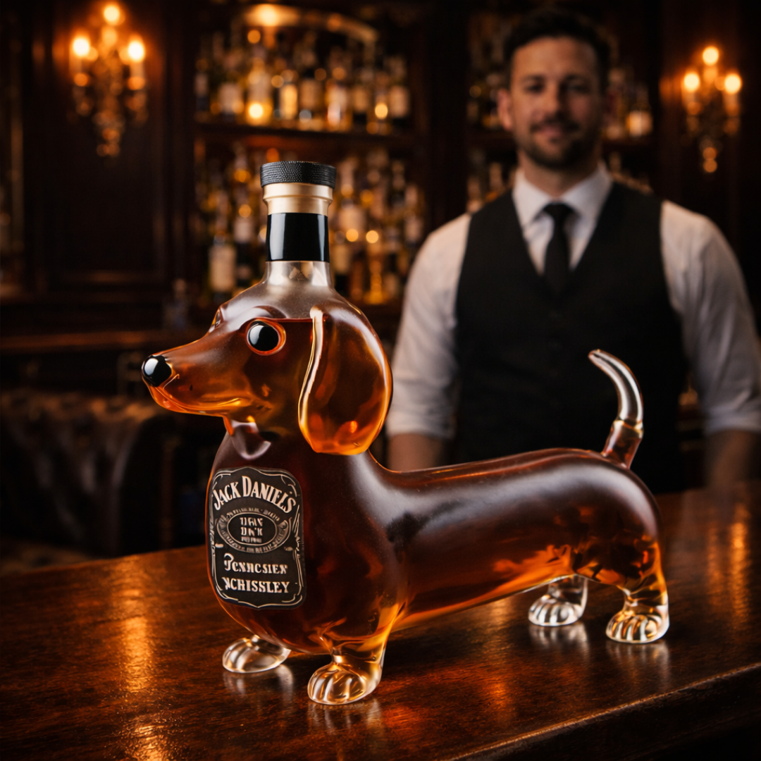 Jack Daniel's Whisky Flaske - Dachshund Udgave
