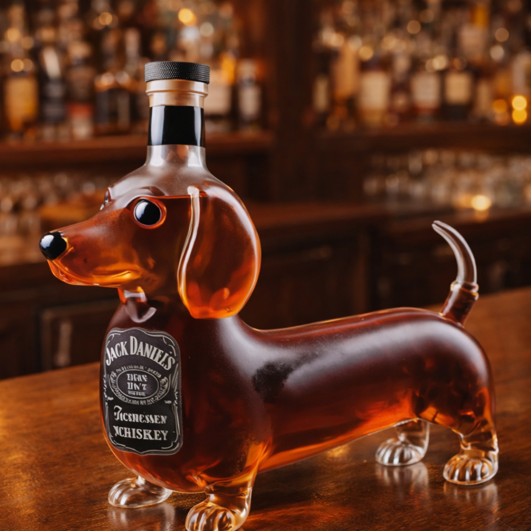 Jack Daniel's Whisky Flaske - Dachshund Udgave
