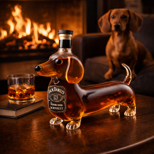 Jack Daniel's Whisky Flaske - Dachshund Udgave