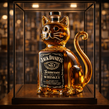Butelka whisky - Edycja Kot