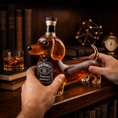 Jack Daniel's Whisky Flaske - Dachshund Udgave