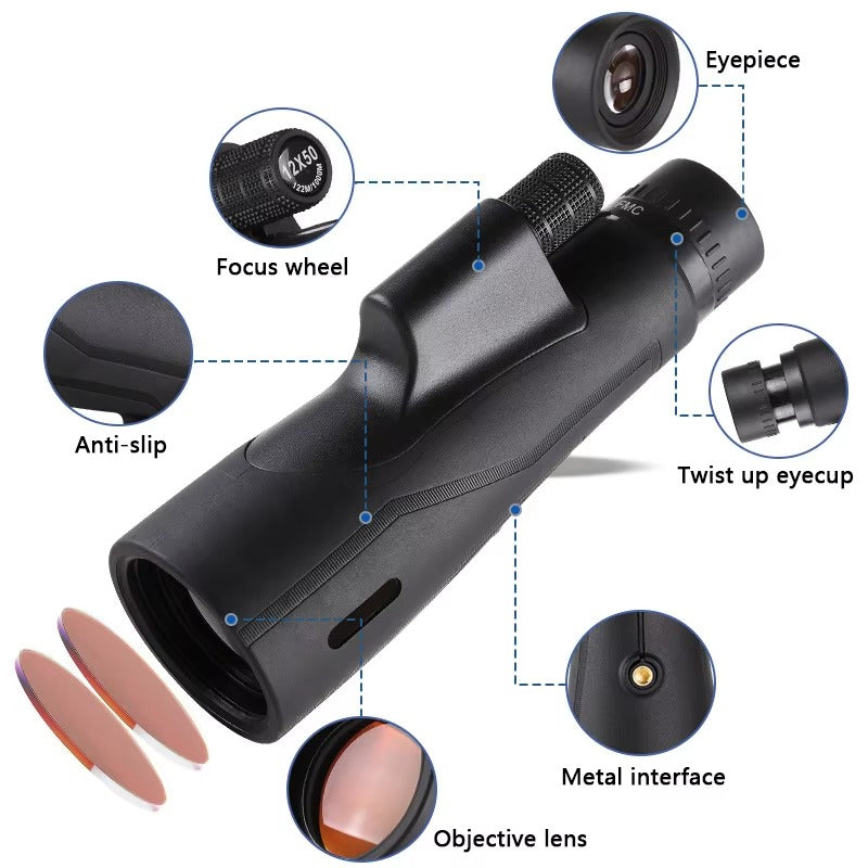SkyZoom | Compact Reis Telescoop met Hoge Definitie en Krachtige Vergroting