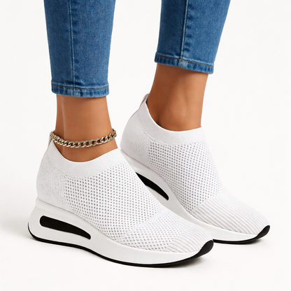 Baskets Compensées Respirantes pour Femmes Élégantes Confortables