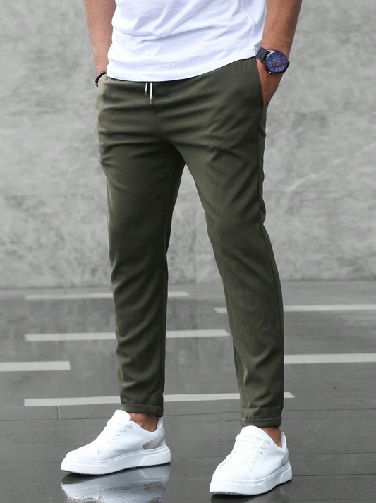 Slim-Fit Stretch-Freizeithose für Herren 0