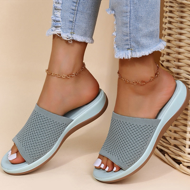 Slippers dames | Slippers met comfortabel voetbed