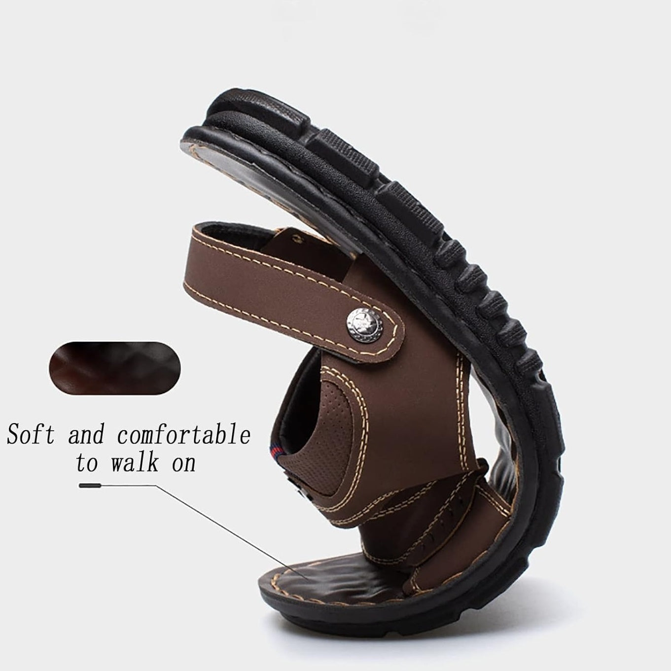 Slippers heren | Comfortabele sandalen met open teen