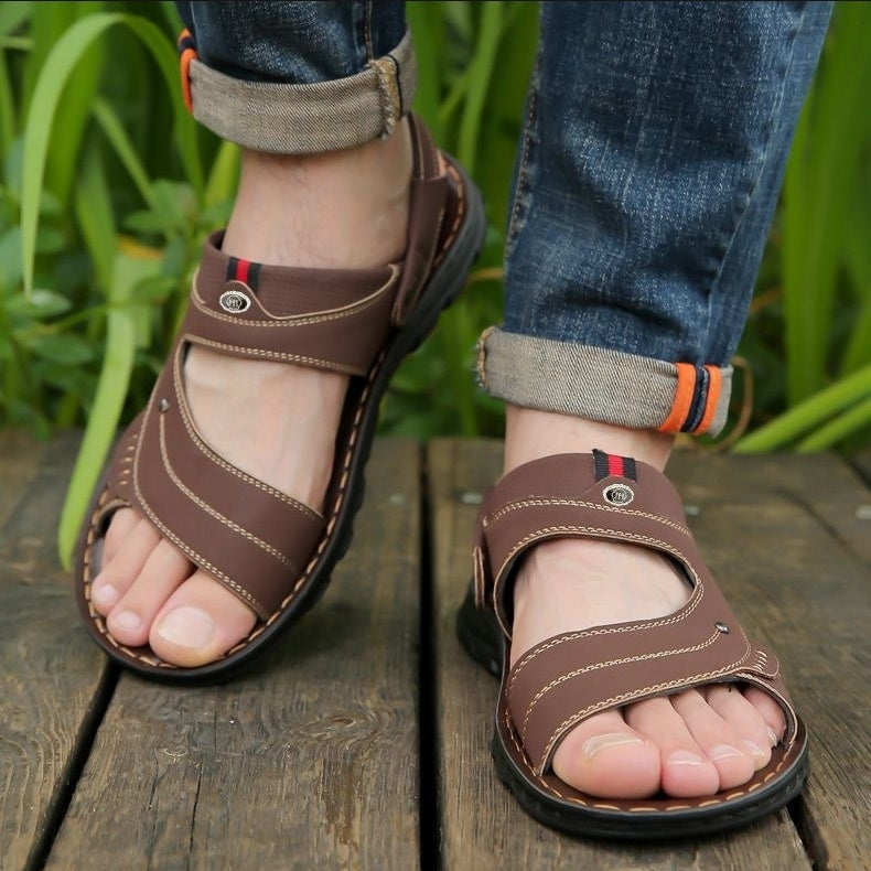 Slippers heren | Comfortabele sandalen met open teen
