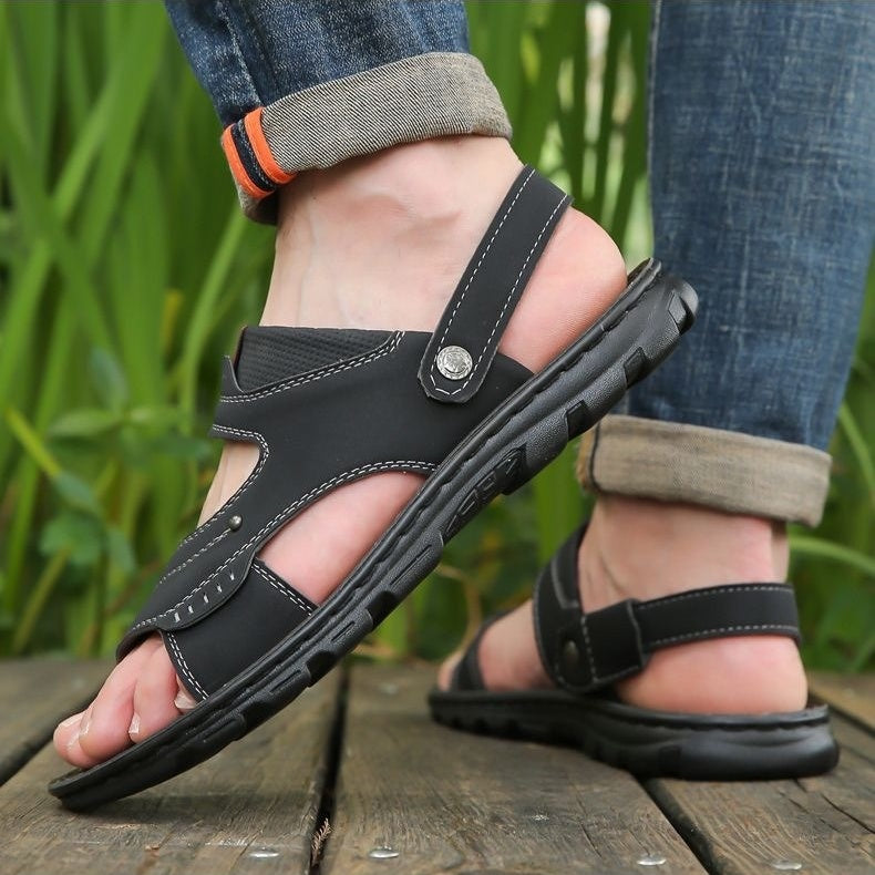 Slippers heren | Comfortabele sandalen met open teen