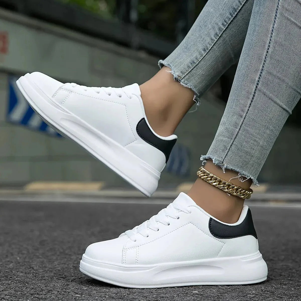 Sneakers Dames | Orthopedisch & Tijdloos Wit Design