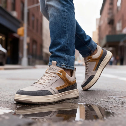 Sneakers heren | Casual Geoffrey sneakers met dikke zool