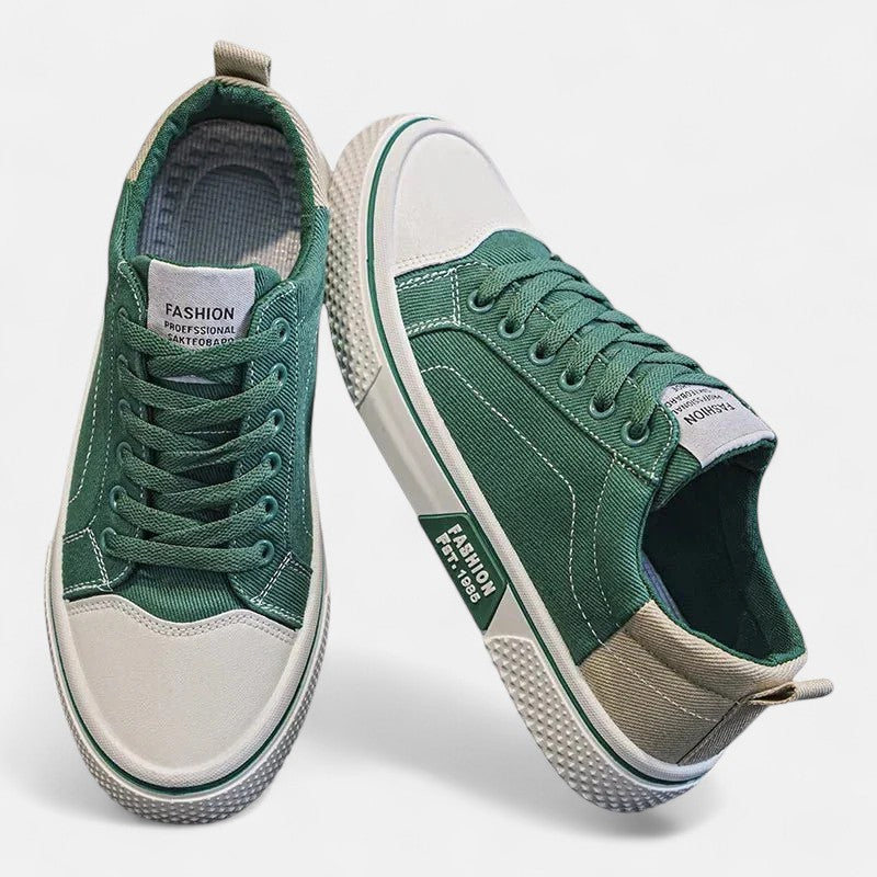 Sneakers herre | Grønne casual sneakers i moderne design