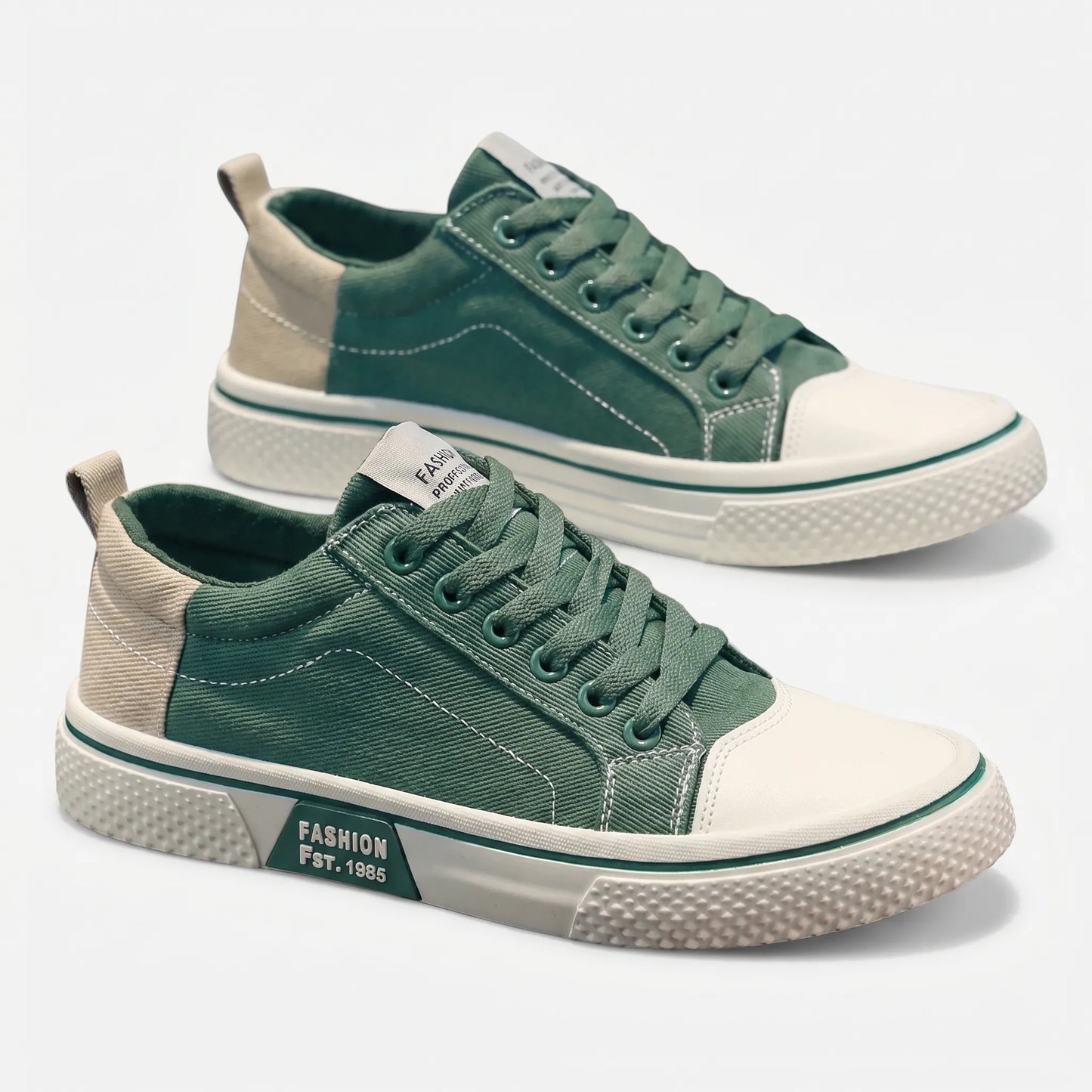 Sneakers herre | Grønne casual sneakers i moderne design