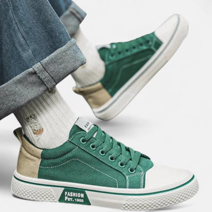 Sneakers herre | Grønne casual sneakers i moderne design