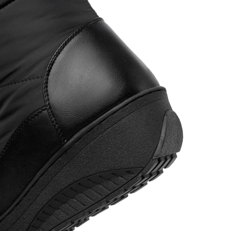 Damskie Buty Zimowe Do Kolan z Podszewką ze Sztucznego Futra
