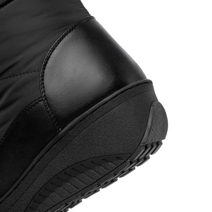 Damskie Buty Zimowe Do Kolan z Podszewką ze Sztucznego Futra