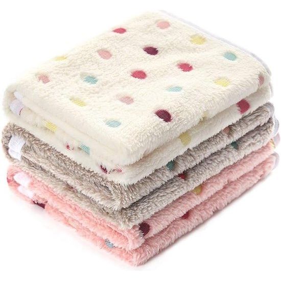 Soft Fleece Dog Blanket Set – Double-Sided Coral Velvet Pet Blankets for Couch in Cute Patterns, 3 Sizes Available 0