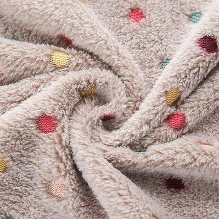 Soft Fleece Dog Blanket Set – Double-Sided Coral Velvet Pet Blankets for Couch in Cute Patterns, 3 Sizes Available 2