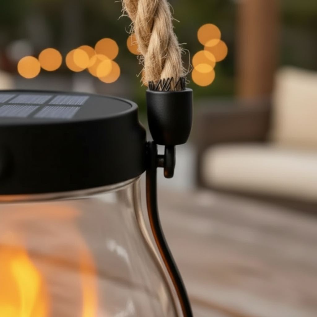 Solar Flame Effect Lantern