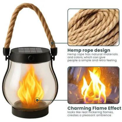 Solar Flame Lantern – Enchanting Glow for Your Outdoors