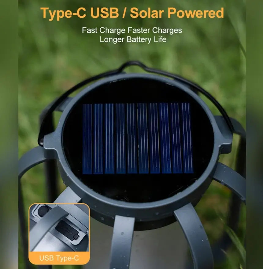 Solar Flame Lantern – Enchanting Glow for Your Outdoors
