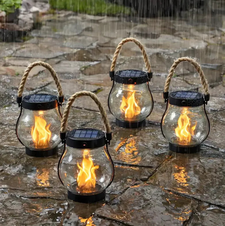 Solar Flame Lantern – Enchanting Glow for Your Outdoors