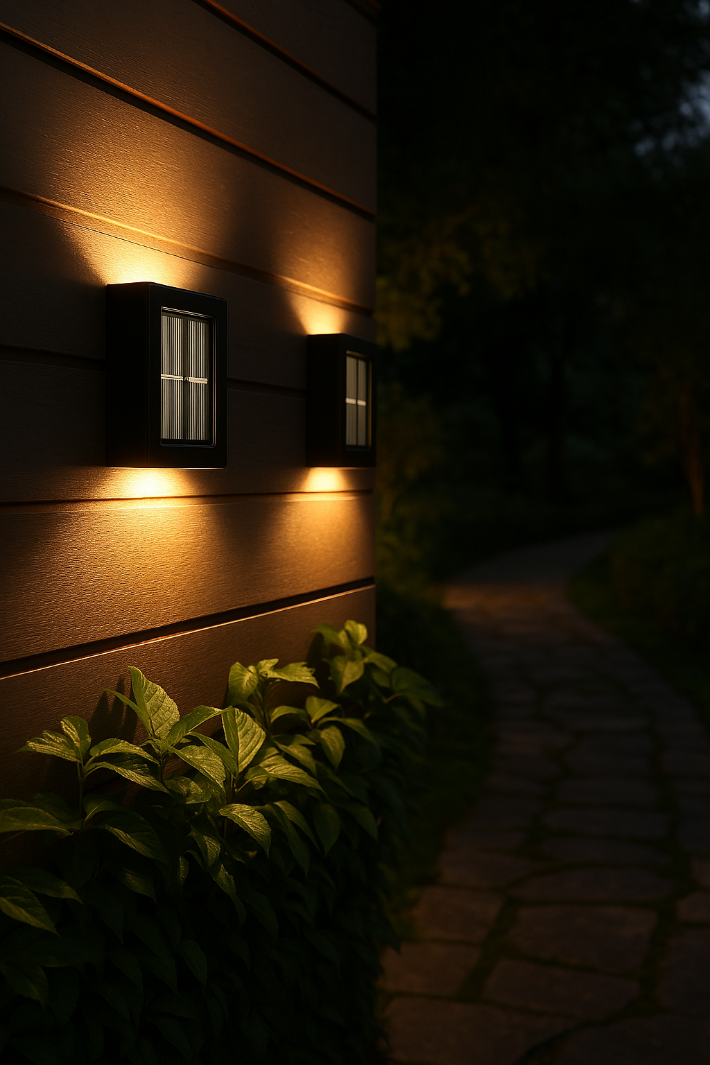 Solar Wandlampen LED Außen | 8h Leuchtdauer | Bewegungsmelder Kabellos | Lumavex